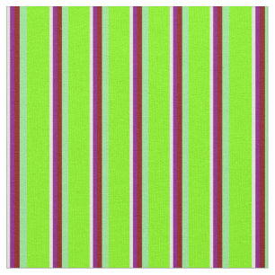 Tecido Amarelo claro, roxo, marrom, verde claro e verde