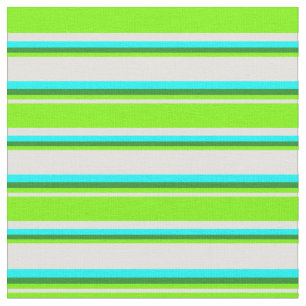 Tecido Amarelo claro, verde, verde florestal e linhas cia