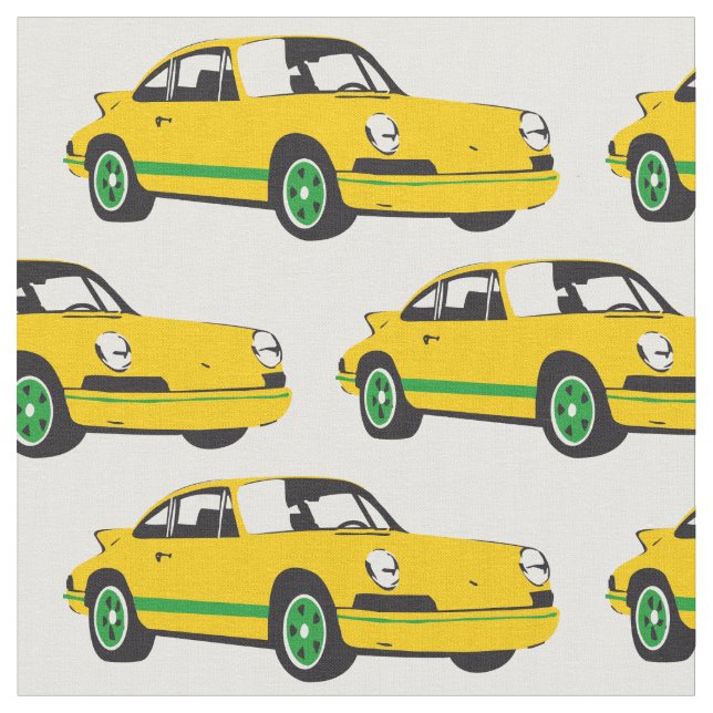 Tecido amarelo clássico do carro de esportes (Detalhe)