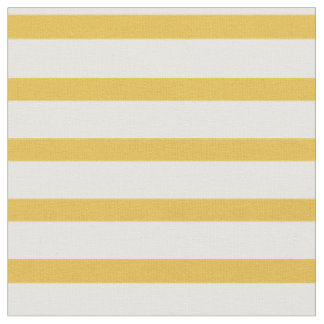 Tecido amarelo e branco da mostarda da listra