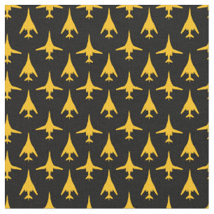 Tecido Amarelo no Tecido-padrão preto B-1 Spirit Bomber