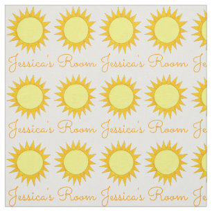 Tecido Amarelo personalizado Sol ensolarado Verão