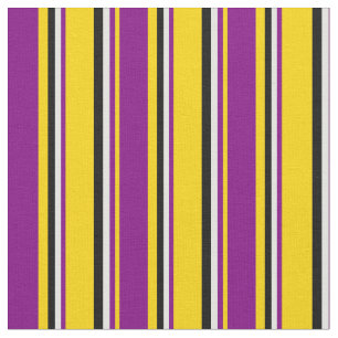 Tecido Amarelo, roxo, ciano claro e preto