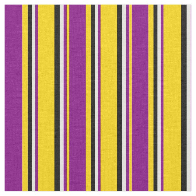 Tecido Amarelo, roxo, ciano claro e preto (Detalhe)