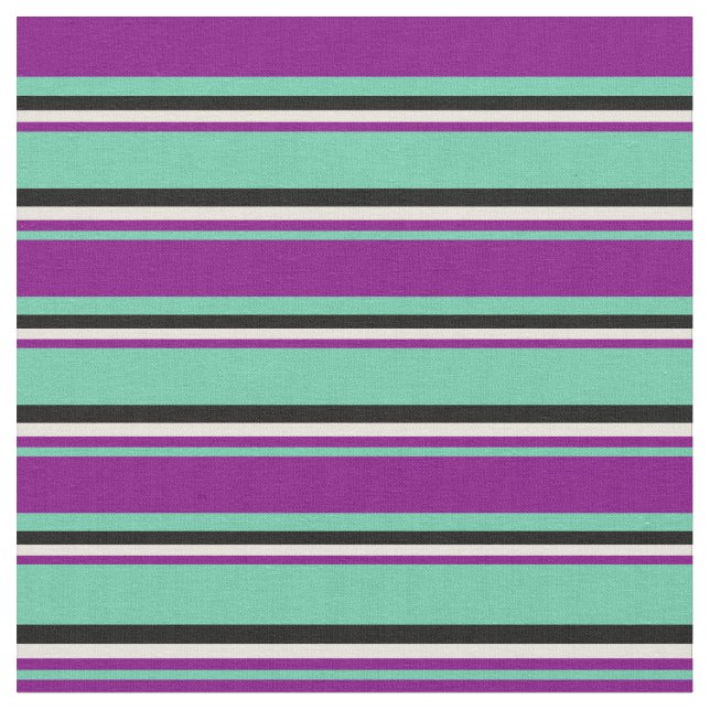 Tecido Amarino, Roxo, bege e linhas pretas (Detalhe)