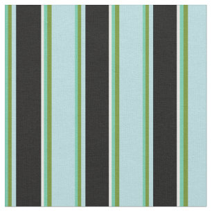 Tecido Amarino Verde, Azul Pó, Preto e Branco
