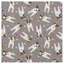 Tecido Ame o meu Jack Russell Terrier Cachorros QUALQUER