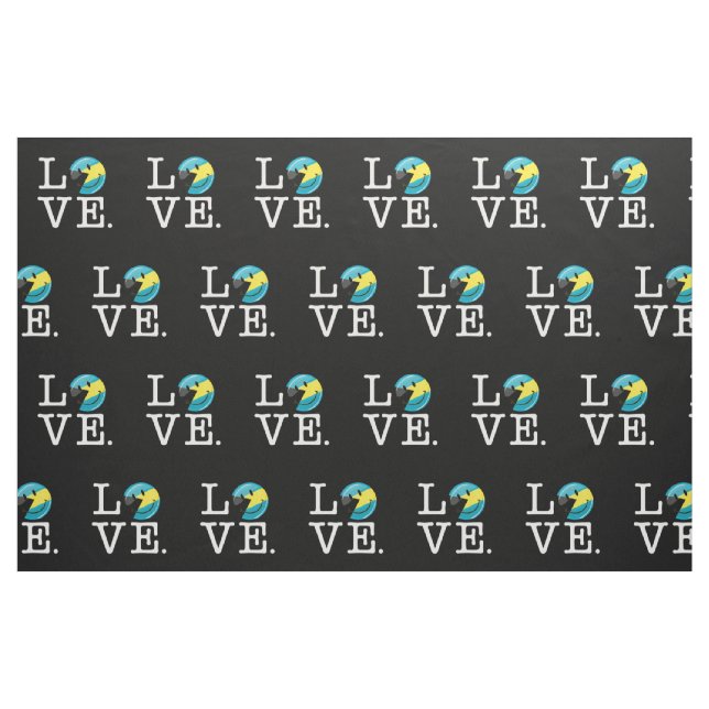 Tecido Ame o orgulho da ilha de Bahamas (Fat Quarter)
