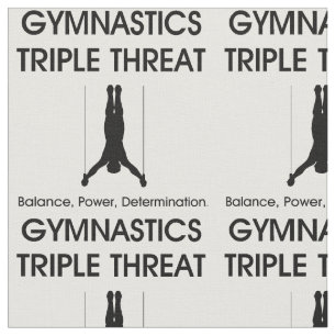 Tecido Ameaça SUPERIOR triplicar-se da ginástica