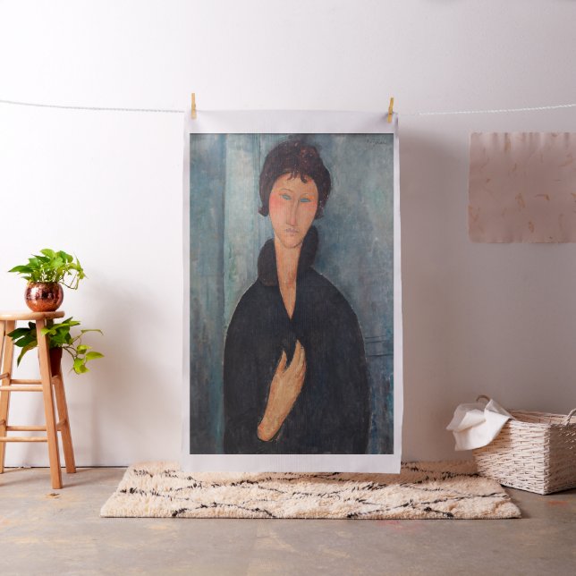 Tecido Amedeo Modigliani - Mulher com Olhos Azuis (In Situ)
