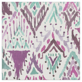 Tecido Ameixa Boho triunfante Ikat tribal chique