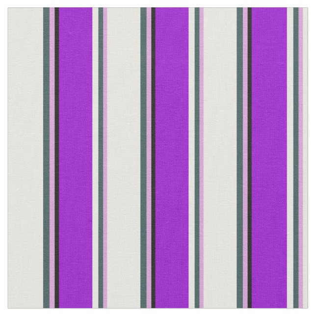 Tecido Ameixa, Cinza Escura, Branco, Violeta Escuro e Pre (Detalhe)