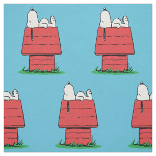 Tecido Amendoins   Snoopy Dormindo