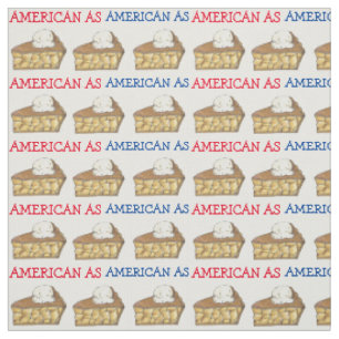 Tecido American As Apple Pie a la Mode Slice USA Foodie