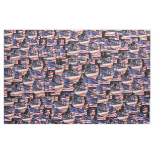 Tecido American Flag Collage