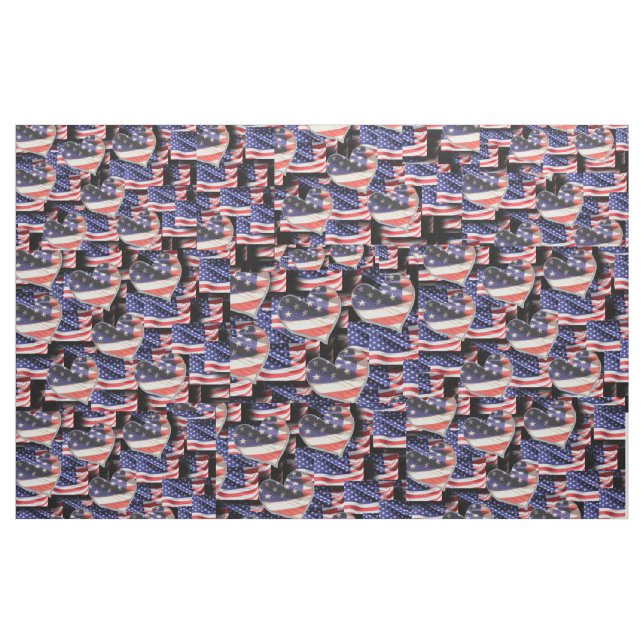 Tecido American Flag Collage (Fat Quarter)
