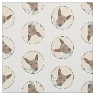 Tecido American Hairless Terrier Tan Pinting Art