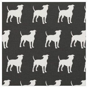 Tecido American Staffordshire Dog Silhouette Pet Amstaff