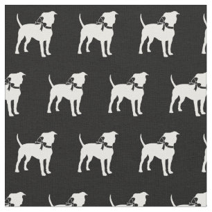 Tecido American Staffordshire Dog Silhouette Pet Amstaff