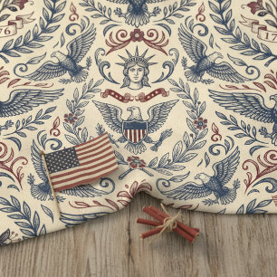 Tecido Americana Eagles Stars & Stripes ID1298