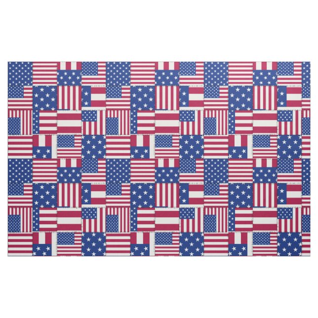 Tecido Americana Vermelho Branco e Azul (Fat Quarter)