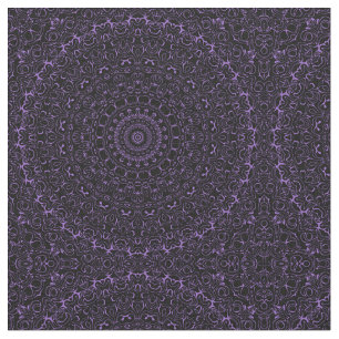 Tecido Ametist Purple Mandala com Simetria Itrícia