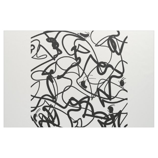 Tecido Amigos da barata de animação (Jarda)