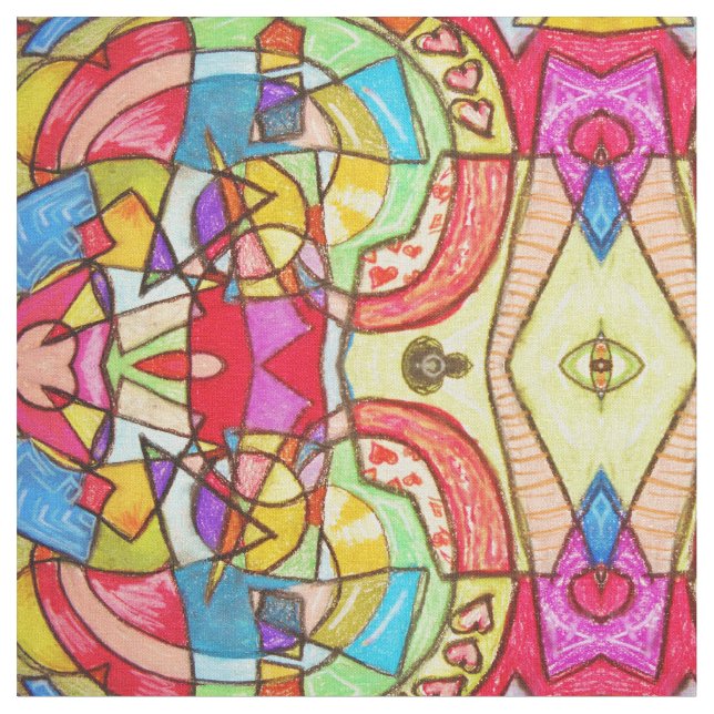 Tecido Amor abstraído (Detalhe)