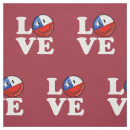 Tecido Amor da bandeira chilena de sorriso do Chile