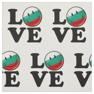 Tecido Amor da bandeira de sorriso de Bulgária