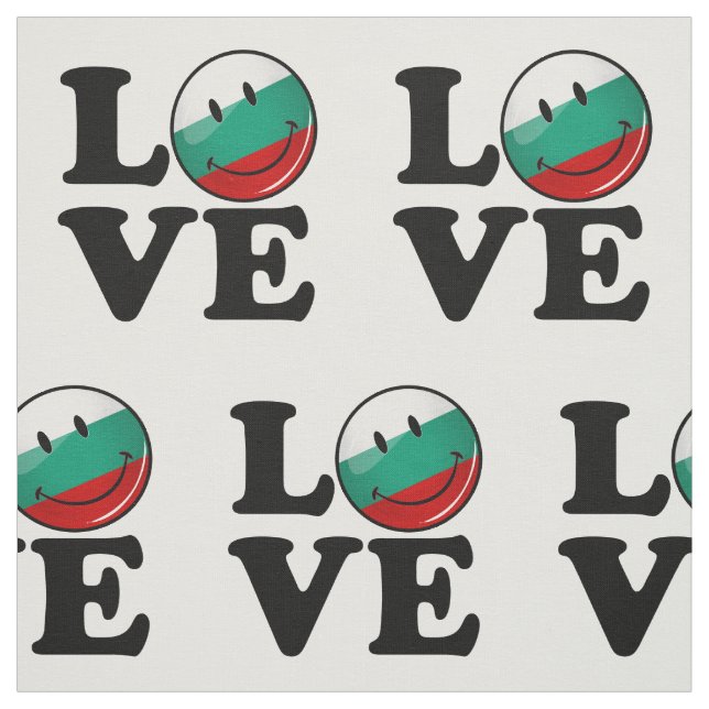 Tecido Amor da bandeira de sorriso de Bulgária (Modelo)