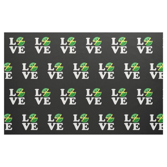 Tecido Amor da Jamaica Sorrindo bandeira (Fat Quarter)