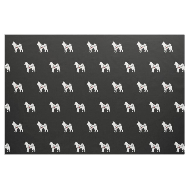 Tecido Amor de Akita (Fat Quarter)