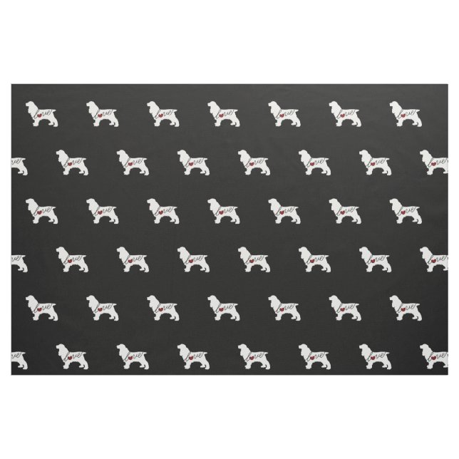 Tecido Amor de cocker spaniel (Fat Quarter)