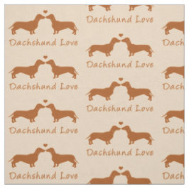 Tecido Amor do Dachshund!