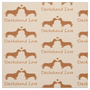 Tecido Amor do Dachshund!