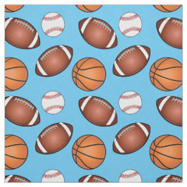 Tecido Amor do futebol, do basquetebol e do basebol
