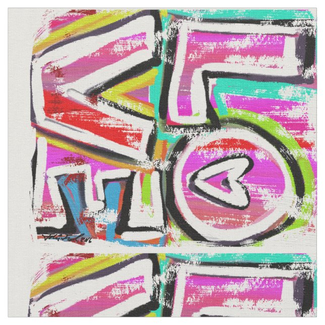 Tecido AMOR (impressão médio) (Detalhe)