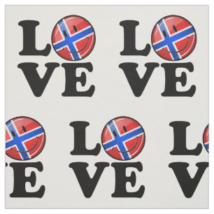 Tecido Amor Noruega Sorrindo Bandeira