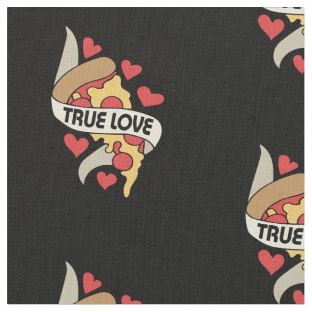 Tecido Amor verdadeiro da festa da pizza (Detalhe)