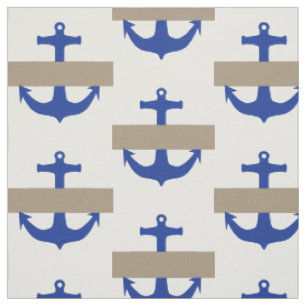 Tecido Anchor azul & listras + suas ideias