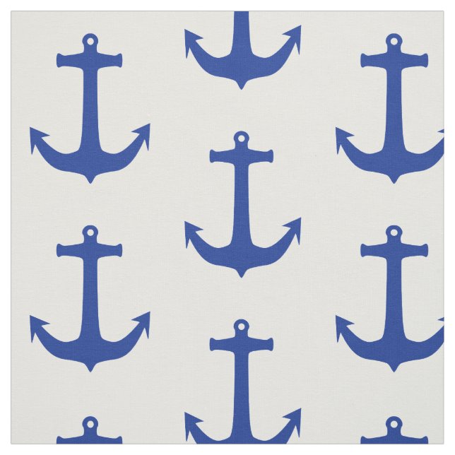 Tecido Anchor azul + suas ideias (Modelo)