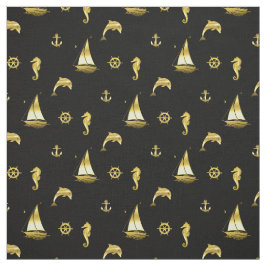 Tecido Ancora/roda do navio/golfinho/cavalo/barco