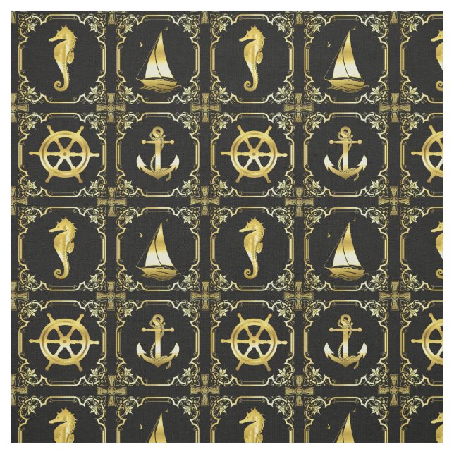 Tecido Ancora/vela/roda/farol/golfinho (Modelo)