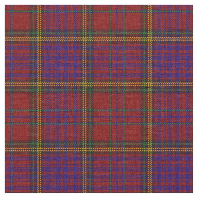 Tecido Anderson do Clã Vermelho de Kinnequerida Tartan (Detalhe)