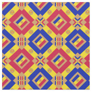 Tecido Andorran Flag & Trendy Andorra moda GLD