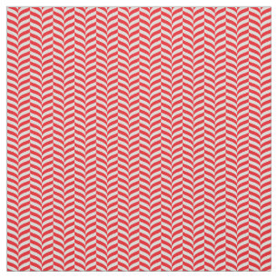 Tecido andy Cane Twist Geométrico Vermelho & Cream Chevro