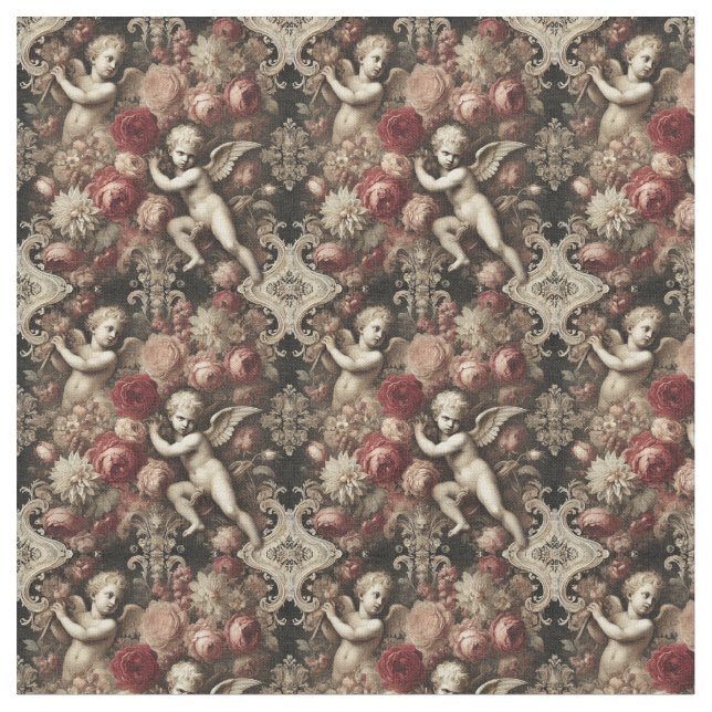 Tecido Ângulos de discórdia - Azulejo Gótico denso (Detalhe)