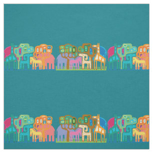 Tecido Animais da selva