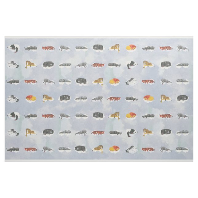 Tecido Animais do sono para estofar (Jarda)